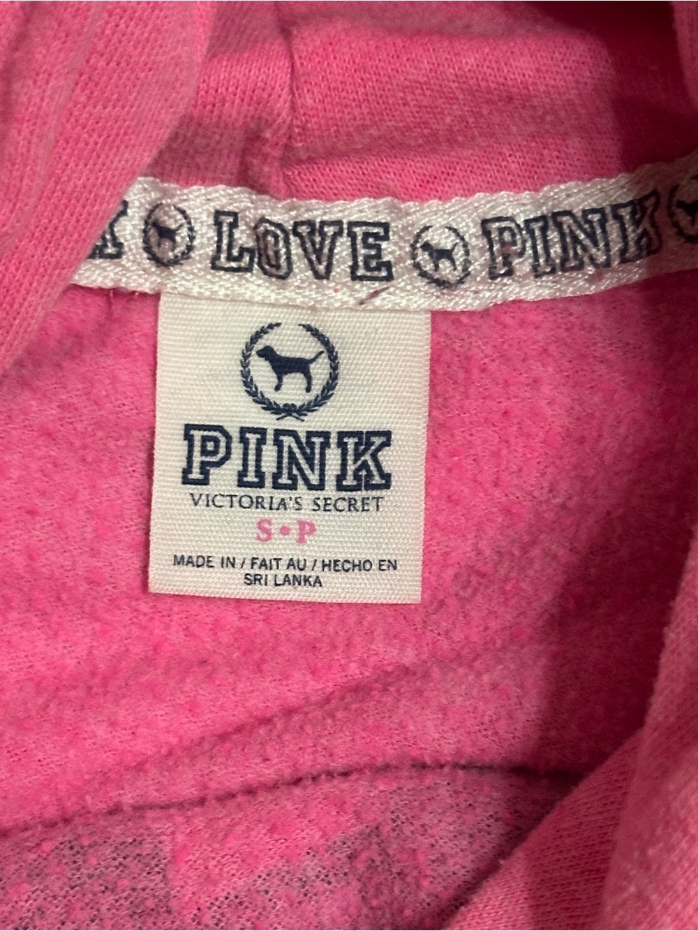 Victoria's Secret PINK Hot Pink Pullover Hoodie - Picture 3 of 5